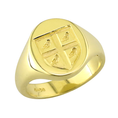 Gent’s gold signet ring with seal engraving