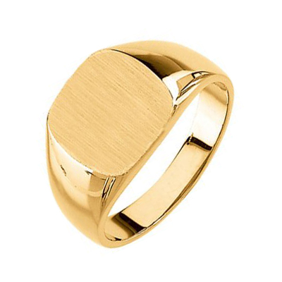 Cushion shaped gent’s signet ring