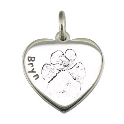 Dog poor print pendant