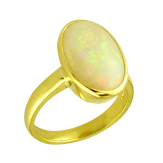 Opal gold ring