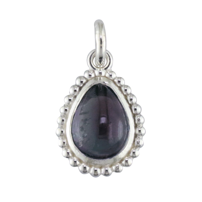 Pear shaped amethyst pendant