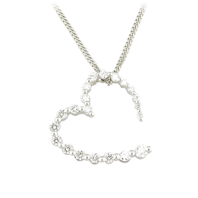 Diamond heart pendant