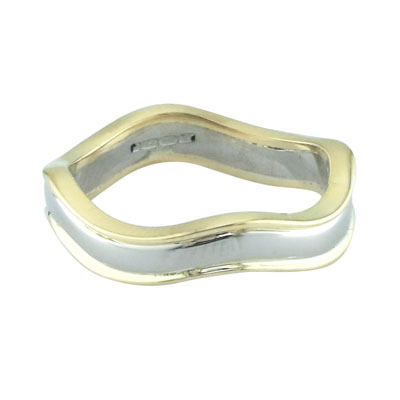 By coloured band ring